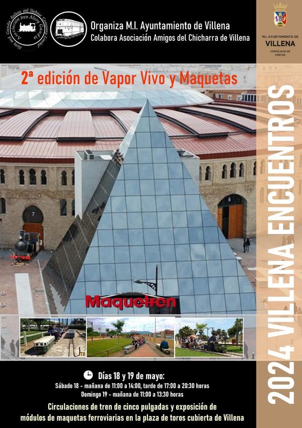Maquetren Villena Vapor Vivo