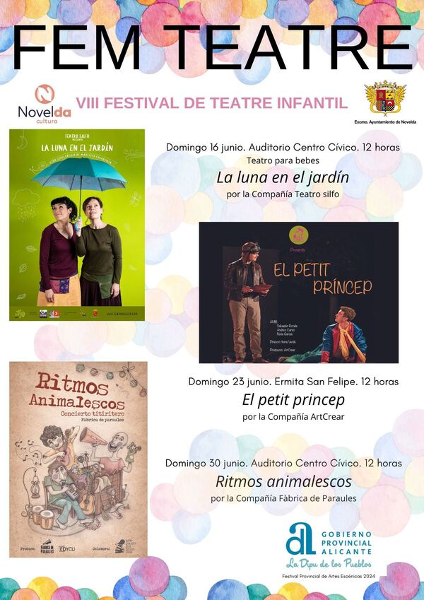 Fem Teatre 2024 Festival Teatro Infantil Novelda