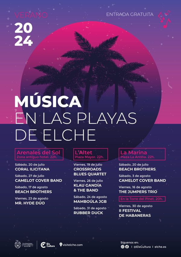 Musica en las playas de Elche