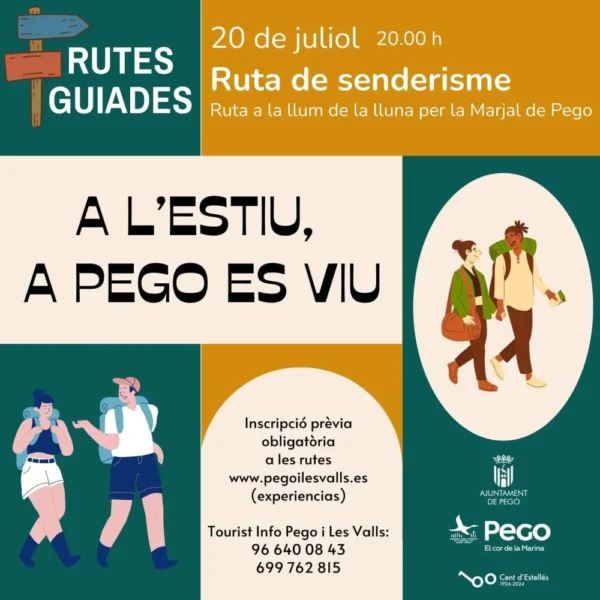 ruta nocturna marjal pego oliva