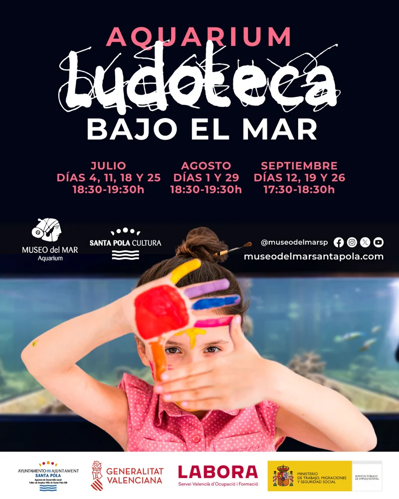 ludoteca talleres aquarium verano santa pola