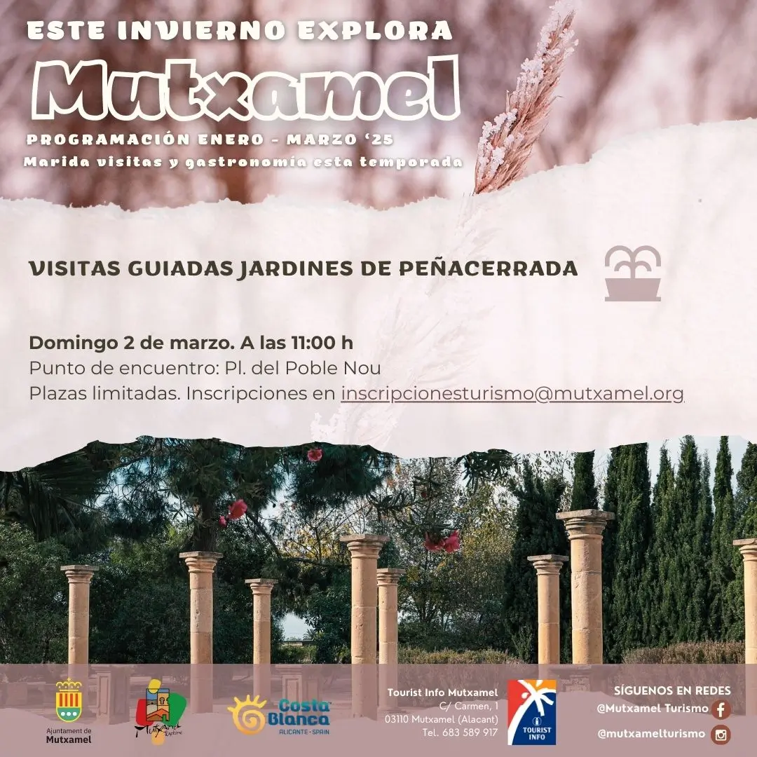 visitas jardines peñacerrada mutxamel