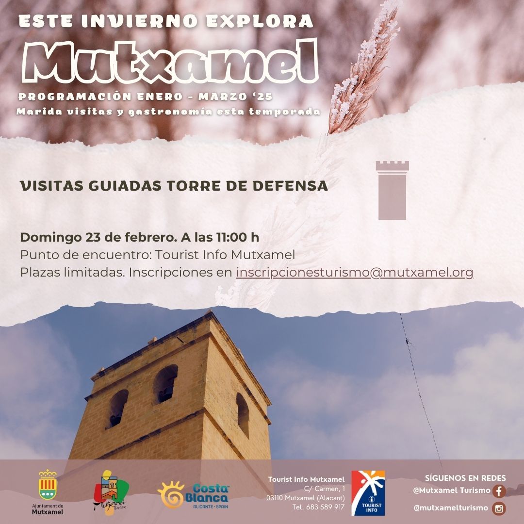 visita guiada torre defensa mutxamel