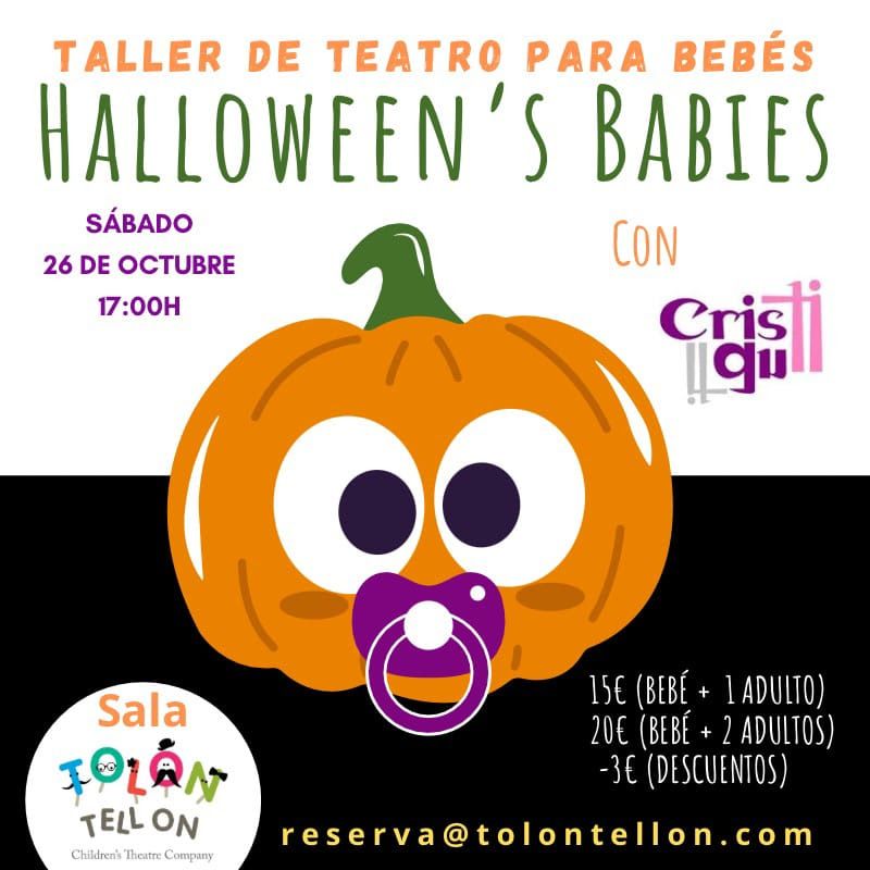 taller teatro bebes halloween babies el campello