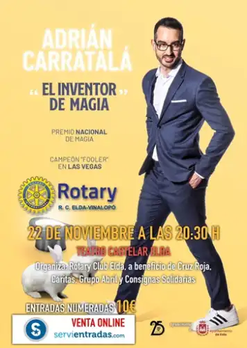 el inventor de magia espectáculo solidario elda