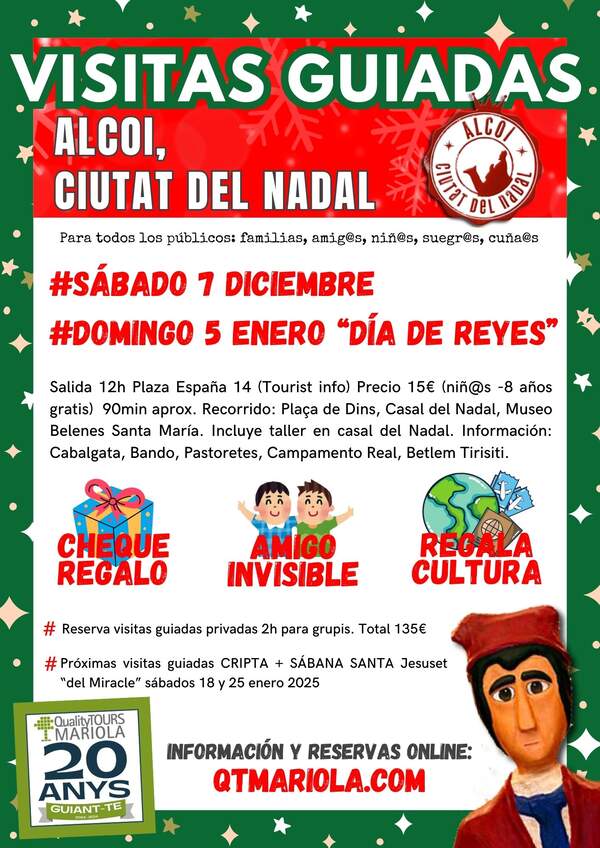 Visita guiada Alcoi Ciutat del Nadal