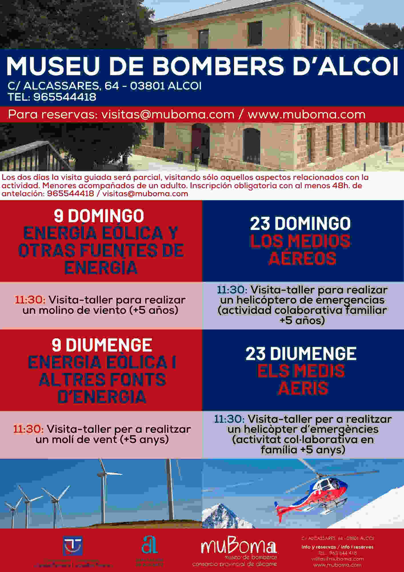 puertas abiertas actividades muboma alcoy febrero