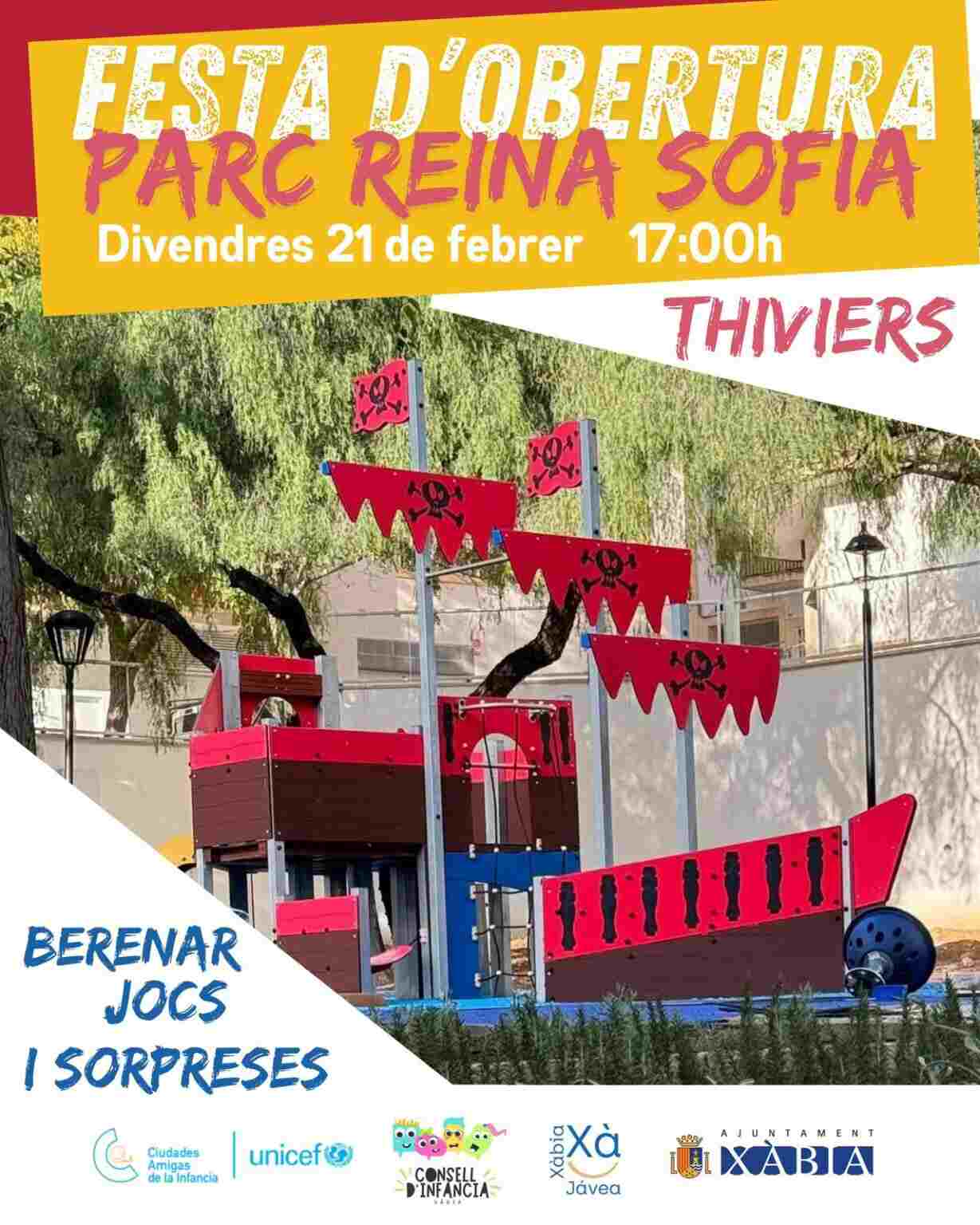 Fiesta Reapertura Parque Reina Sofia Thiviers Javea