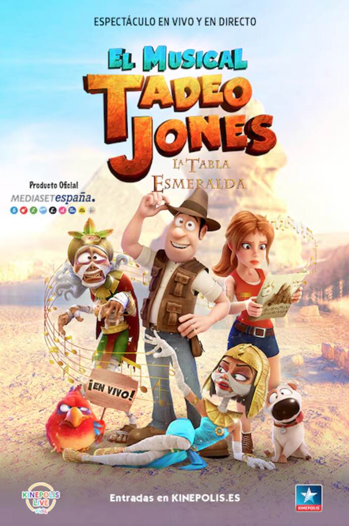 Musical Tadeo Jones Kinepolis Alicante planes niños abril 2025