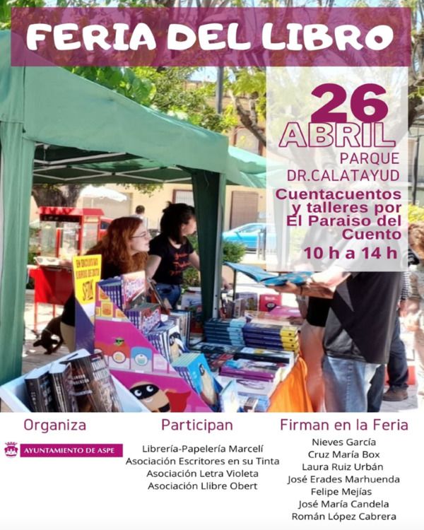 cuentacuentos infantiles talleres para niños feria del libro de Aspe