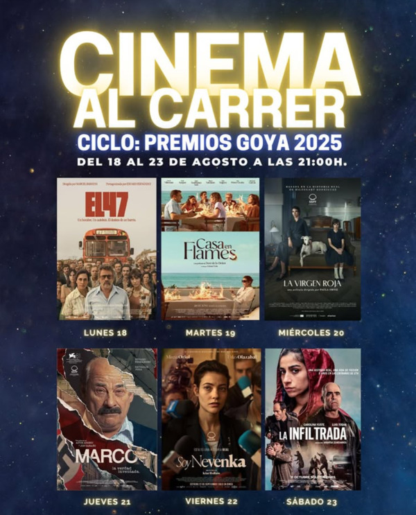 cinema al carrer cine de verano 2025 Villajoyosa
