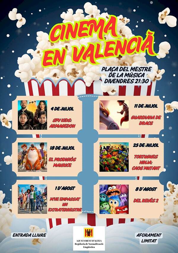 cine de verano altea 2025 cinema valencia