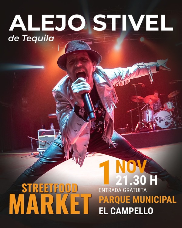 concierto alejo stivel el campello streetfood market halloween 2025