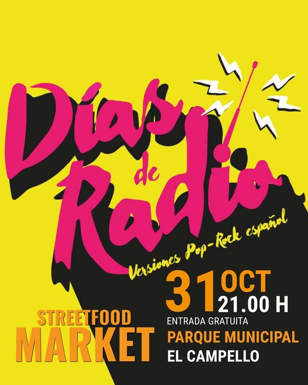 dias de radio concierto el campello streetfood market halloween 2025