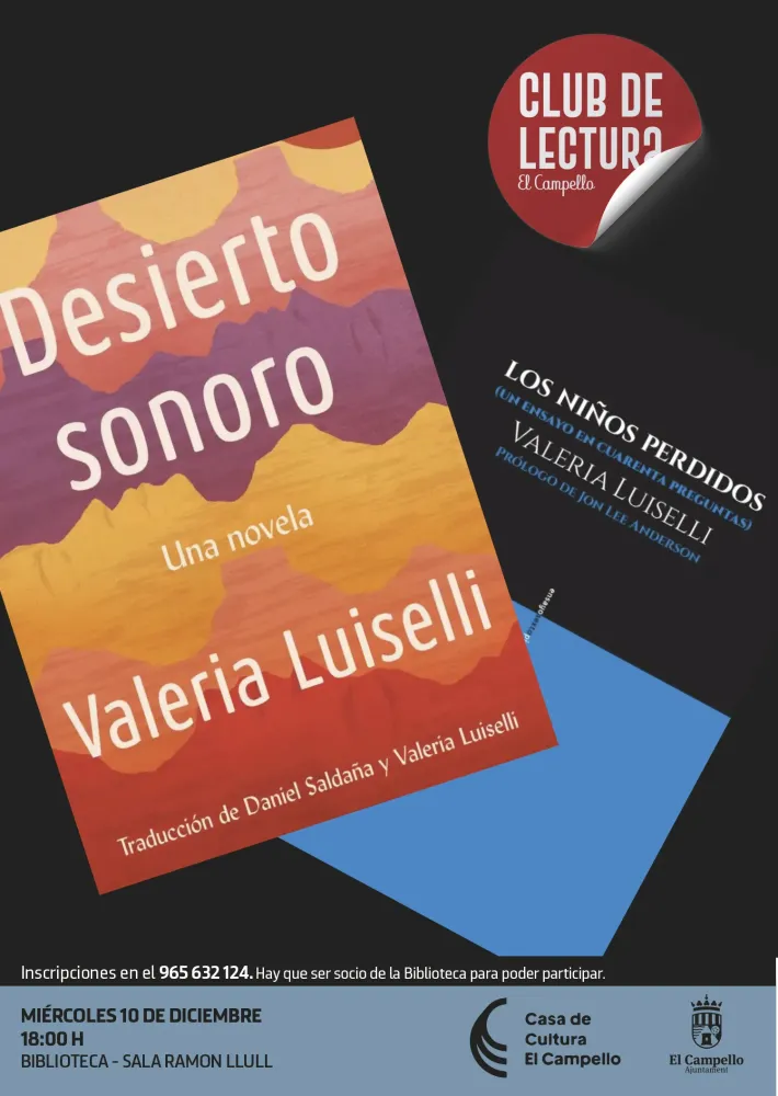 Los niños perdidos y desierto sonoro club de lectura el campello cultura 2025