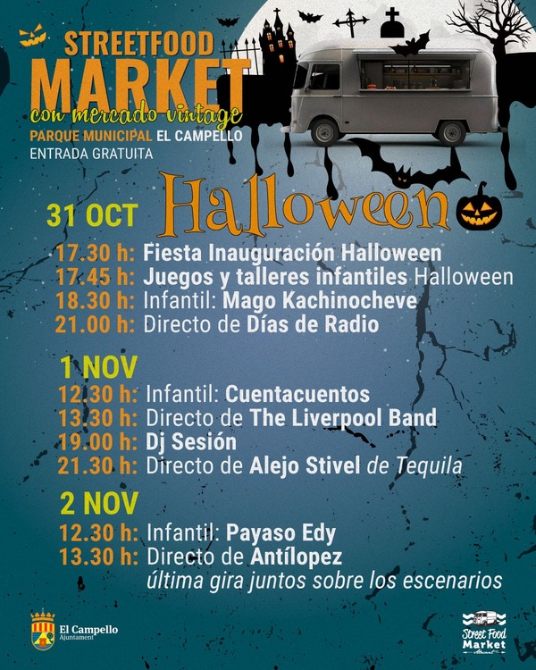 streetfood market halloween 2025 el campello