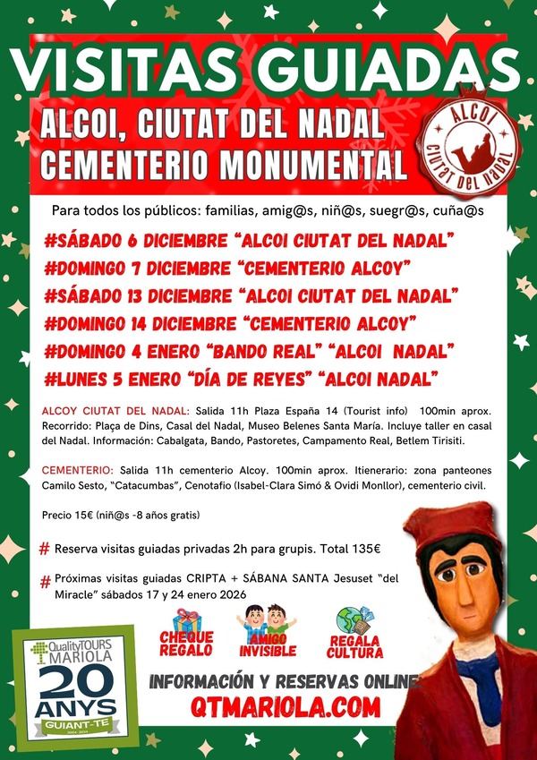 visitas guiadas alcoy navidad quality tours mariola 2025