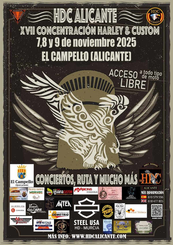 concentracion Harley & Custom 2025 El Campello