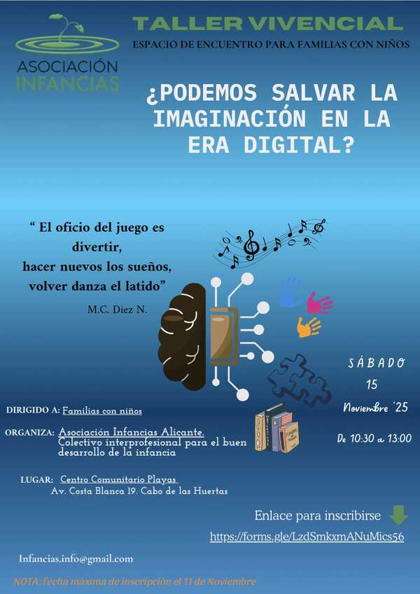 taller vivencial salvar la imaginacion noviembre 2025 asociacion infancias