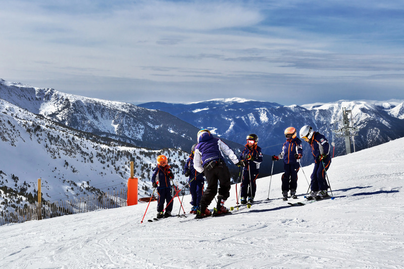 Andorra en familia esqui con niños