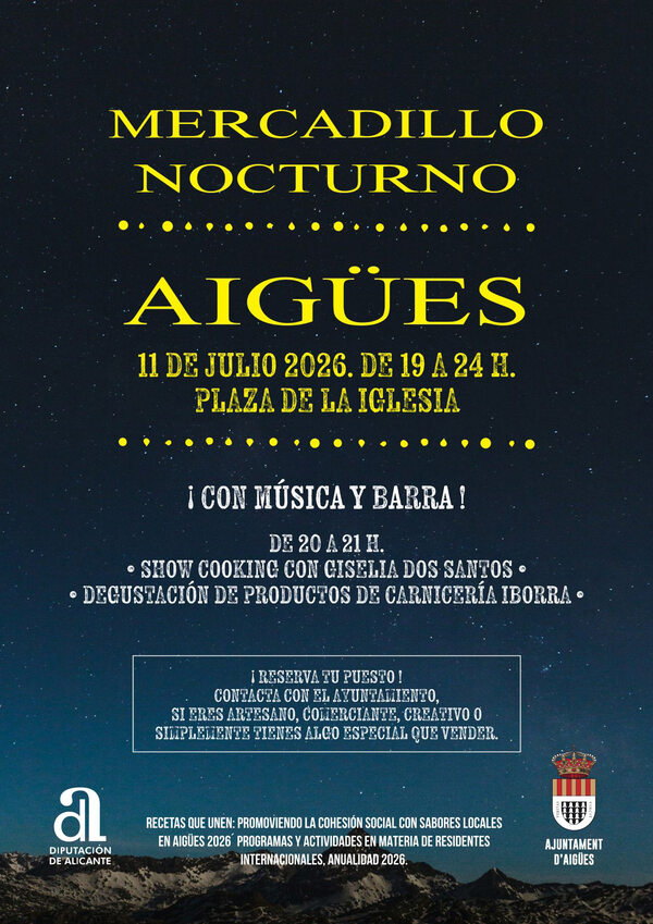 Aigües Mercadillo Nocturno Julio 2026