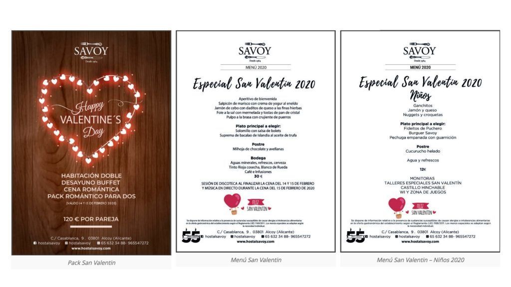 san valentin 2020 hostal savoy
