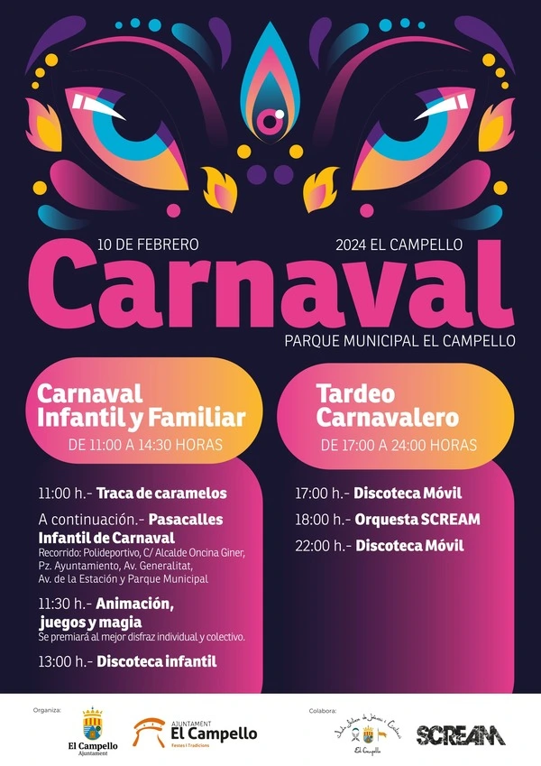 carnaval con niños El campello 2024