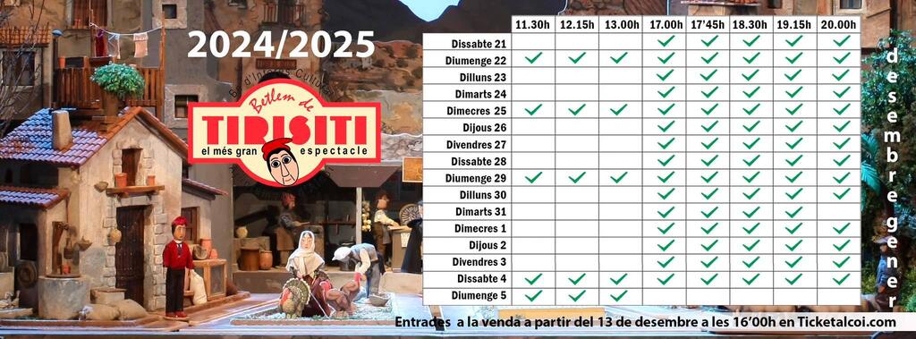 Betlem de Tirisiti Alcoy 2024 2025