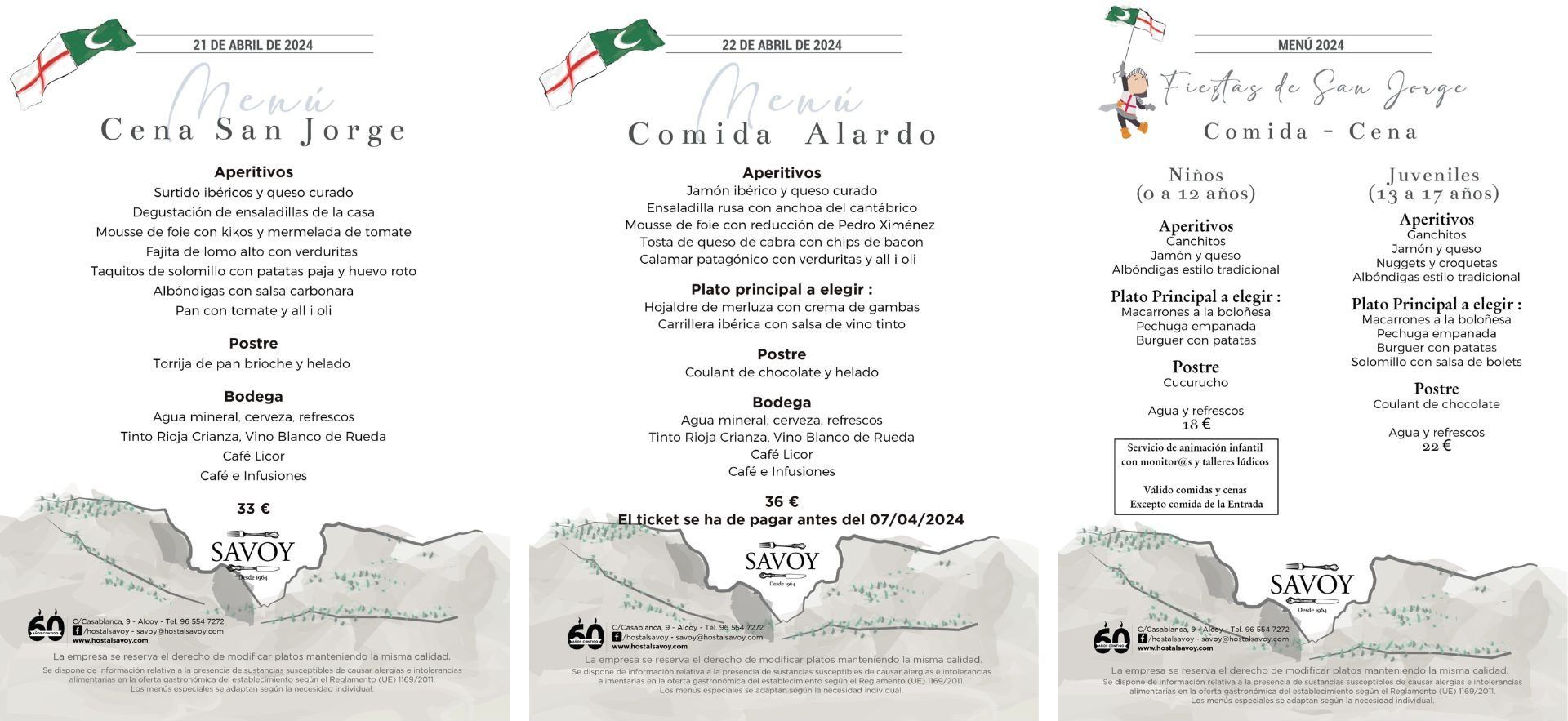 menu savoy fiestas moros y cristianos alcoy 3