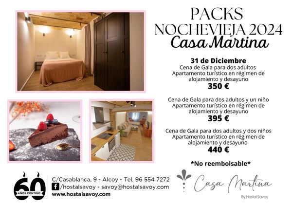 Nochevieja en Alcoy 2024 - Casa Martina Nochevieja 2024 Casa Martina