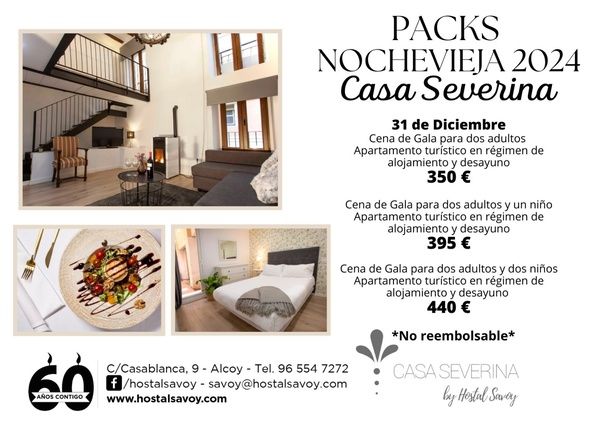 Nochevieja en Alcoy Casa Severina Nochevieja 2024 Savoy Casa Severina