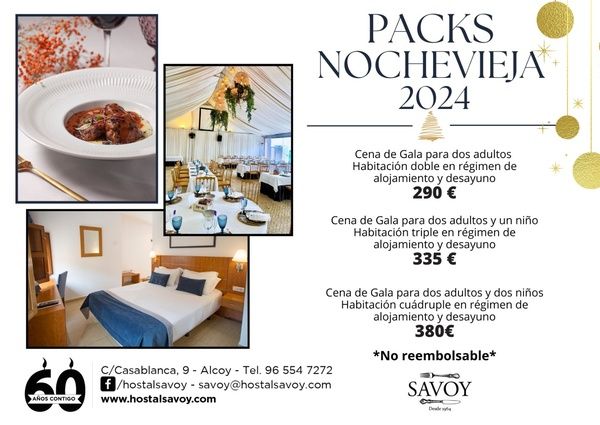 Cena Nochevieja Restaurante Hostal Savoy