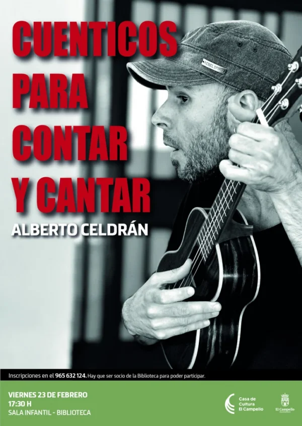 Cuentacuentos El Campello febrero 2024 Alberto Celdran actividades del 19 al 25 de febrero en Alicante