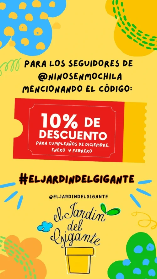 Descuento El Jardín del Gigante Descuento El Jardín del Gigante