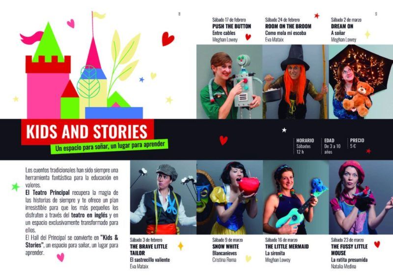 Kids&stories Teatro principal actividades del 19 al 25 de febrero en Alicante