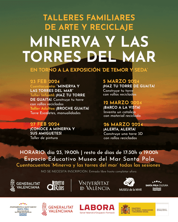 Talleres familiares de Arte y reciclaje museo del mar Santa Pola