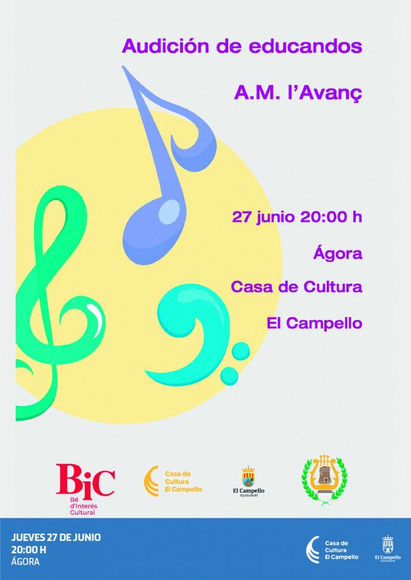 agenda cultural el campello audicion educandos lavanç