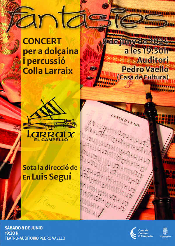 agenda cultural el campello (may - jun 2024) concierto larraix