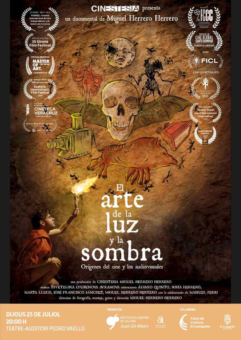 proyeccion cine documental arte de la luz y las sombras el campello