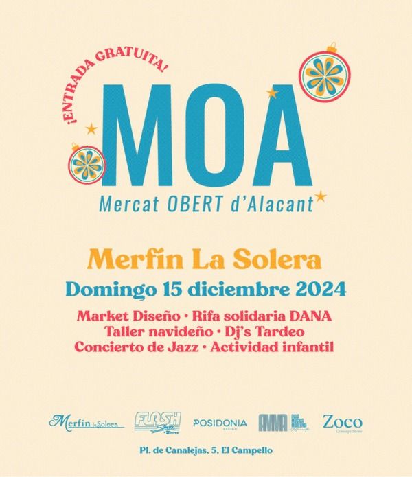 Mercadillos Navideños en Alicante Moa el campello 2024 Mercat obert alacant Moa el campello 2024 Mercat obert alacant