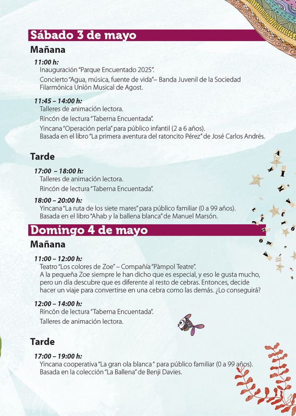 parque encuentado agost 2025 programa actividades niños familias