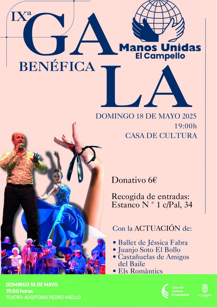 gala benefica manos unidas agenda cultural el campello